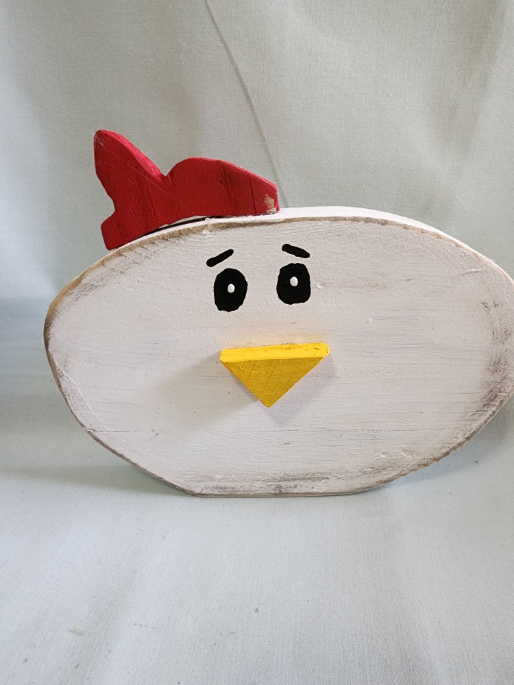Hand-Crafted Wooden Chickens - Whimsical Farmhouse Decor